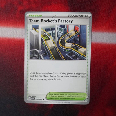 TEAM ROCKET'S FACTORY 173/182 UNCOMMON TRAINER REGULAR DESTINED RIVALS