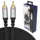 Essentials Premium Subwoofer Cable Connector for Home Theaters and Cars, Rca .