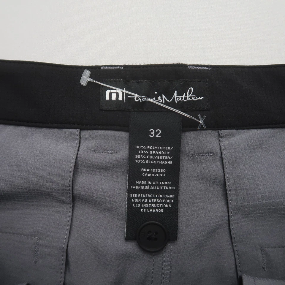 Pantalones Cortos Chinos de Golf Travis Mathew Para Hombres Talla 32 Gris Elastizados Rendimiento Atlético Foto 3 de 4