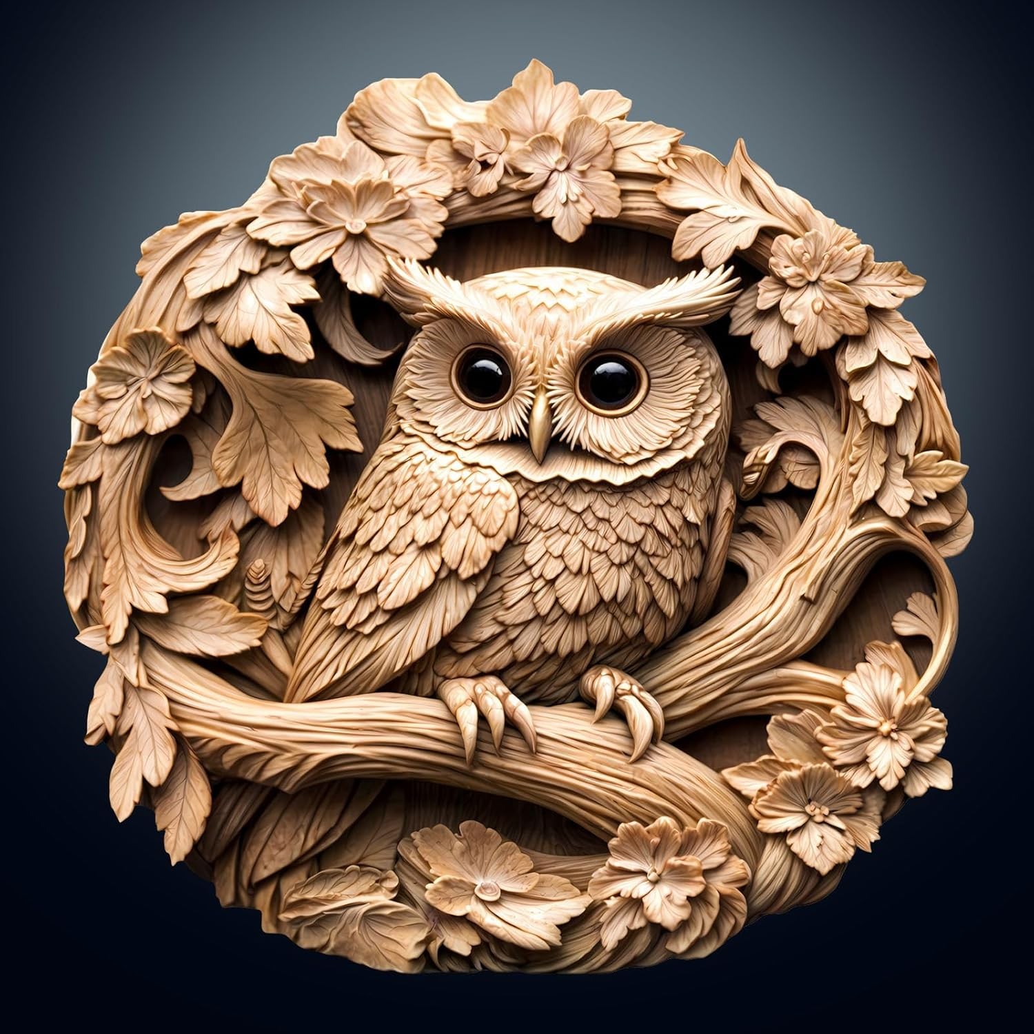 Wooden Puzzles for Adults, 290pcs Visual 3D Owl Wood Puzzle, Unique Animal Shap