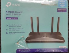 TP-LINK 4 Stream Dual Band Wi-Fi 6 Wireless Router Adapter - New distressed , A3
