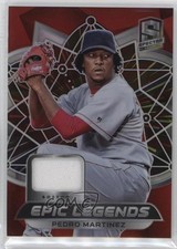 2021 Spectra Epic Legends Materials Hyper Prizm /75 Pedro Martinez HOF 11ur