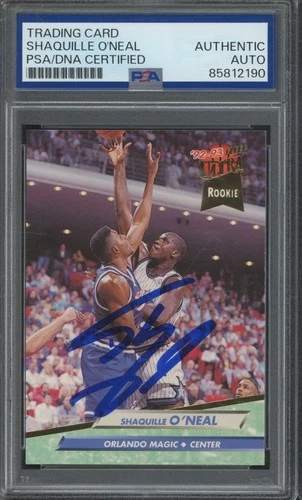 1992 Fleer Ultra #328 Shaquille O'Neal Autograph RC PSA DNA Authentic Auto