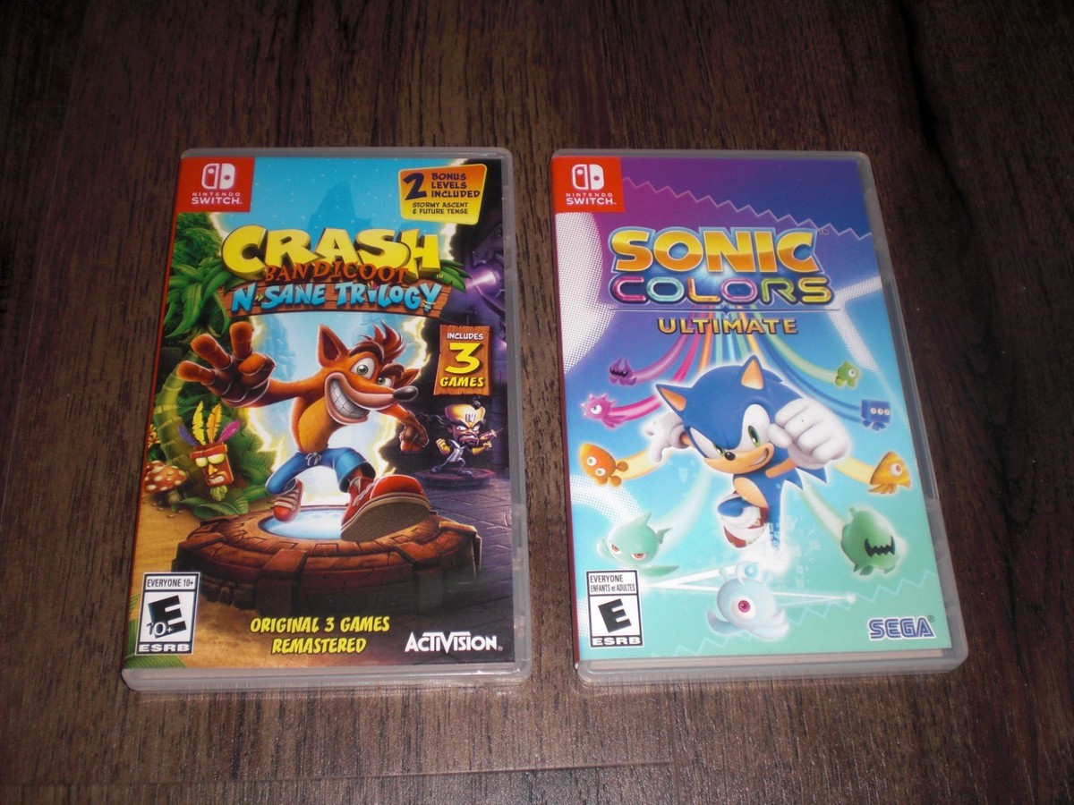 Sonic Colors Ultimate Crash Bandicoot N. Sane Trilogy 4 Nintendo