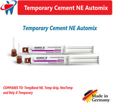 Dental Temporary Cement -Eugenol-free Crown Bridge Material Filling 8.6gm, 1/2Pk
