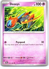Deoxys 034/086 Uncommon Chaos Rising Pokemon Near Mint