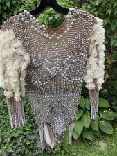 Flower Sleeve Bodysuit Women Singer Stage Dance Costume Party ClubWear