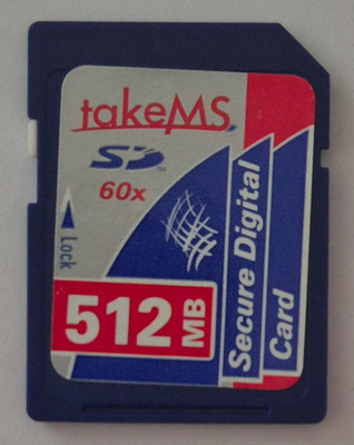 512 MB takeMS SD Speicherkarte 512MB Secure Digital Memory Card Karte Kamera