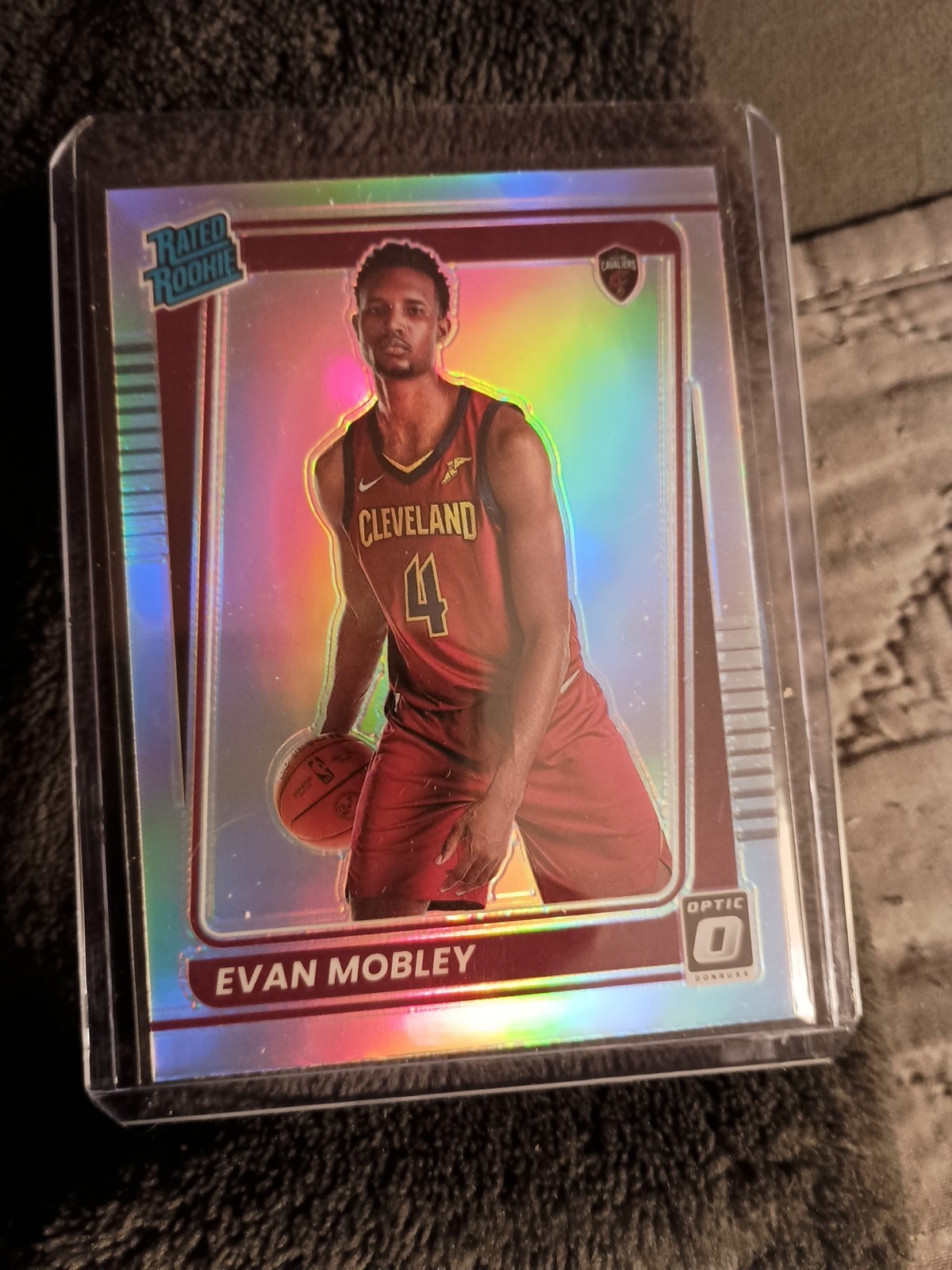 2021-22 Panini Donruss Optic Evan Mobley Silver Holo Prizm Rated Rookie RC #175