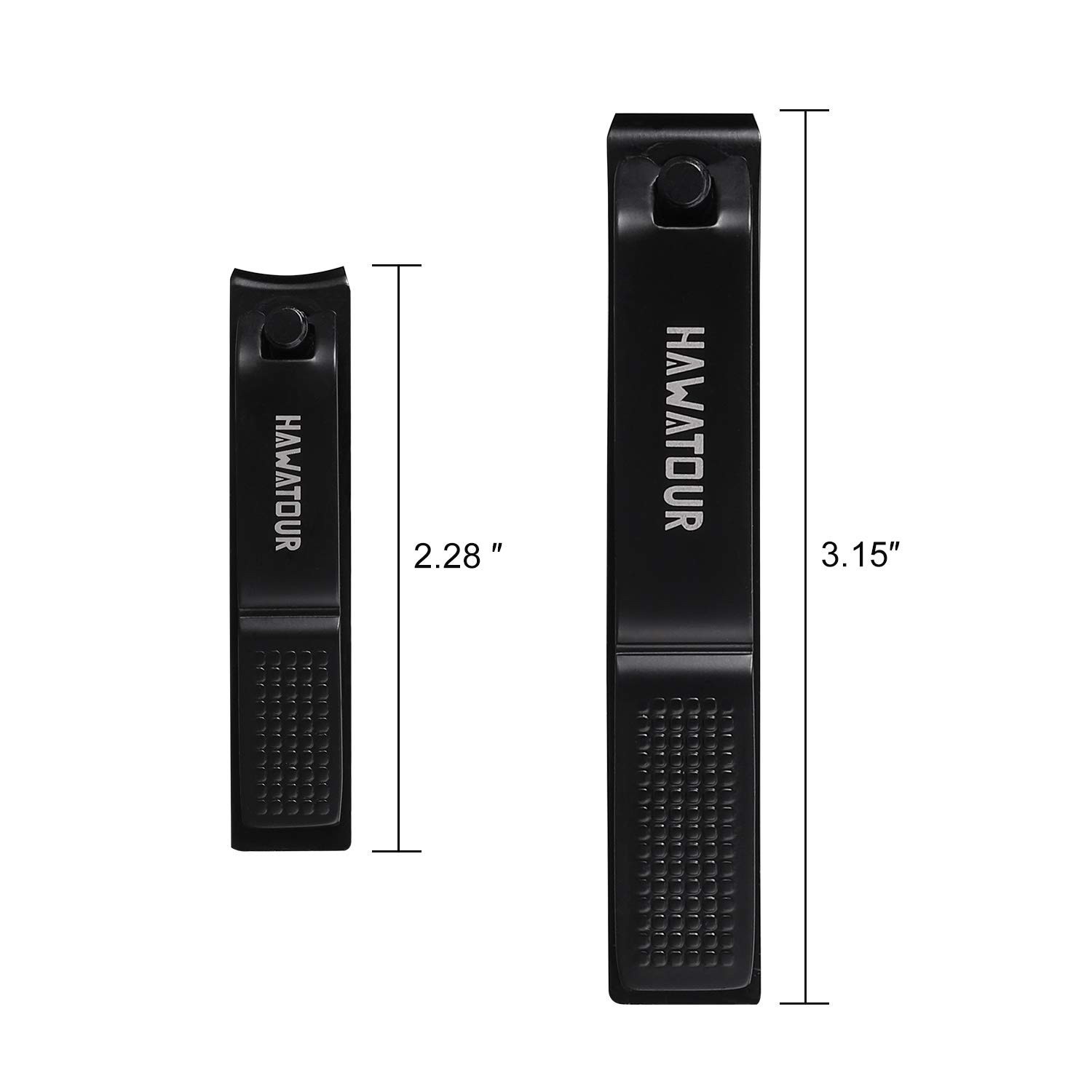 HAWATOUR Nail Clippers Set, Ultra Sharp Sturdy Fingernail and Toenail Clipper