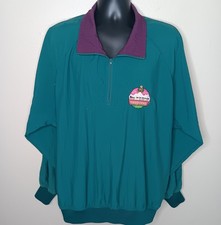 VTG 90s RCMP Yukon Men s XL 1/4 Zip Windbreaker Jacket Pace Setter Canada