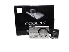 Nikon Coolpix S220 10.0 MP 3x Optical Zoom Compact Digital Camera Silver