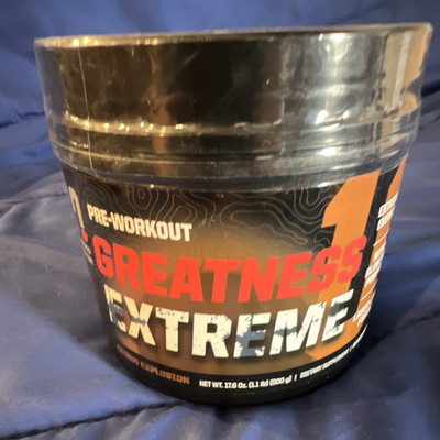 Shaw Strength Greatness Extreme Pre-Workout Powder 17.6 oz for Energy Support