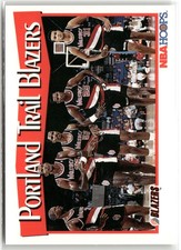 1991-92 Hoops Portland Trail Blazers #295 Portland Trail Blazers