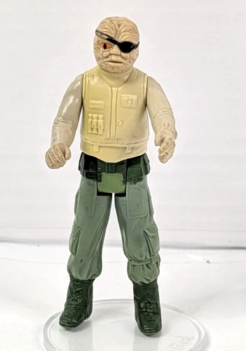 Vintage 1984 Star Wars ROTJ Prune Face Orange Eye Kenner Figure 3.75" No Weapon