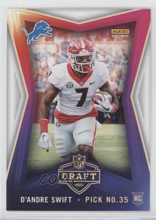 2020 Panini Instant NFL Draft Night /577 D'Andre Swift #8 k6j