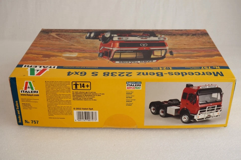 READ: Italeri Mercedes Benz 2238 s 6x4 No 757 + GIFT DAF 95 Master Truck No 788 - Imagen 4 de 4