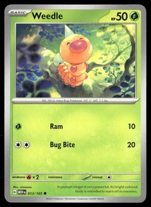 Weedle 013/165 Scarlet & Violet 151 Common