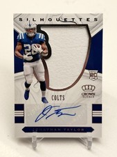 2020 JONATHAN TAYLOR #'d /99 Panini Crown Royale RPA AUTO Rookie Silhouettes SP