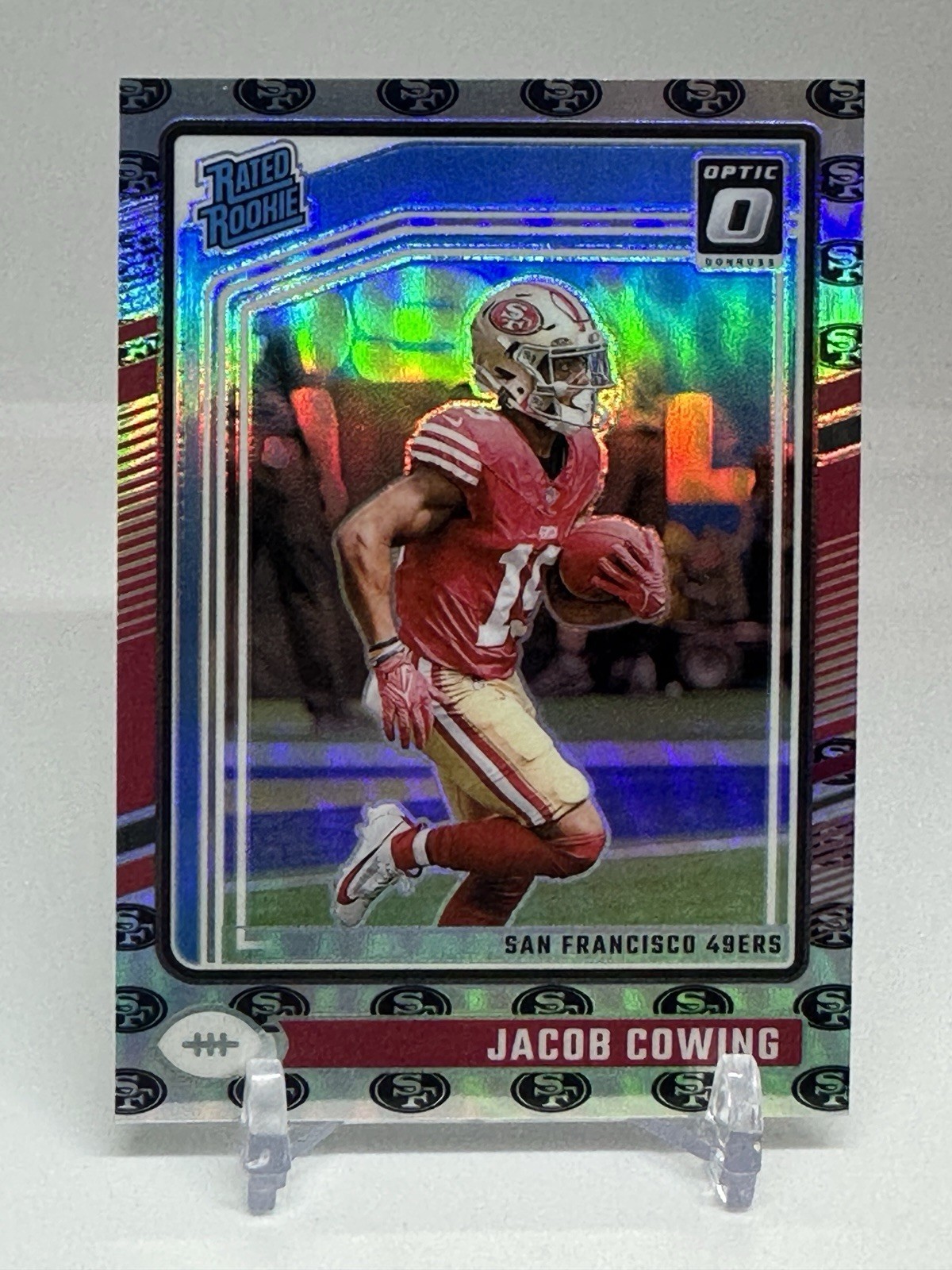 2024 Panini Donruss Optic Jacob Cowing #236 Team Logo /32 Rookie RC Prizm SSP
