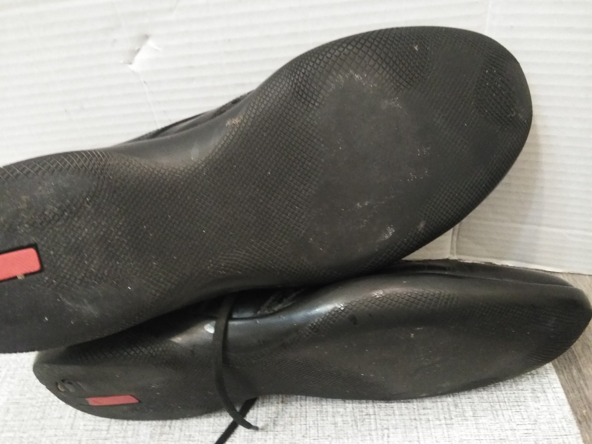 Prada Men's Wing Tip Dress Shoes SIZE 12 Lace Up Black Leather | eBay