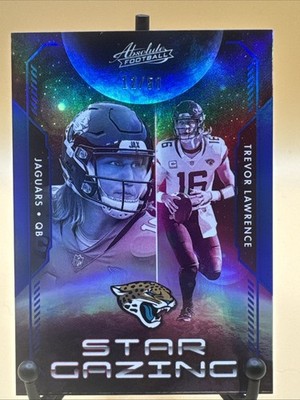 2023 Panini Absolute Star Gazing Spectrum Blue Trevor Lawrence #SG-6 Jaguars /50