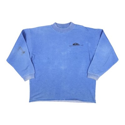 vtg Quicksilver Jumper Mens LARGE blue Crew Neck Long Sleeve sweatshirt Size L