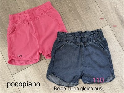 Kurze Mädchen Shorts Doppelpack Gr. 104/110 Pink Marineblau Top Zustand