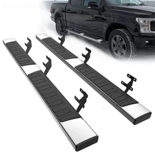 6" Running Boards for 2015-2024 Ford F150 Super Crew Cab Side Step Nerf Bar 2pcs