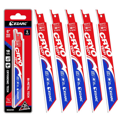Reciprocating Saw Blade Bi-Metal Cryo Tech Sabre Saw Blades for Metal Cutting 6-
