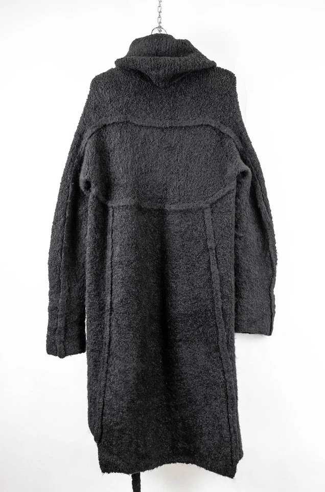 DEMOBEZA Abrigo Suéter Largo Avanzado Lana Merino Alpaca - Cuello Alto Foto 2 de 4