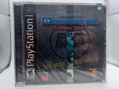 Monsters, Inc. Scream Team - (PlayStation 1, PS1 2001) - Black Label - SEALED