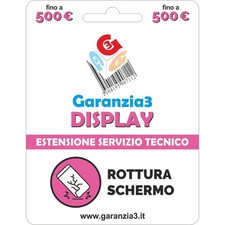 Garanzia 3 Display 500 - Danno Accidentale Display Smartphone, Tablet e Notebook