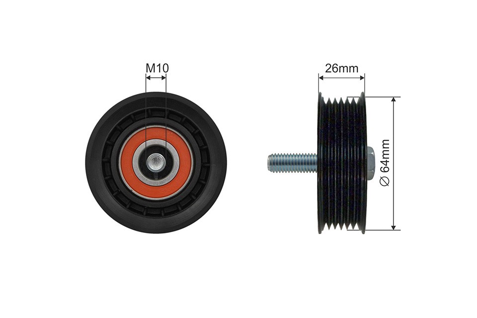 DEFLECTIONGUIDE PULLEY VRIBBED BELT RRK-KA-300 FOR HYUNDAI ix35 SANTA/FE/IV/FÉ - Image 8