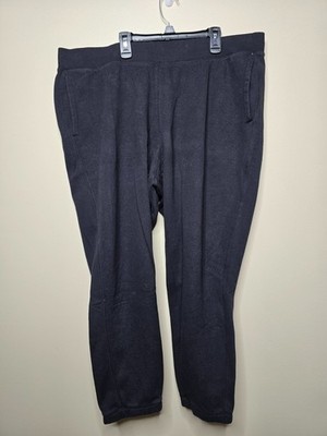 TEK GEAR Womens Plus Size XXL, Black Sweatpants with Front Pockets, Pull On