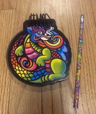 Vintage 90s Lisa Frank Chinese Dragon Dream Writers Notebook Pencil Lot