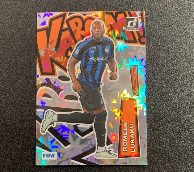 Romelu Lukaku 2022-23 Panini Donruss FIFA Kaboom Case Hit SSP #10