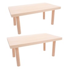 2Pcs Hamster Platform Wooden Table Gym Small Animal Cage Accessories