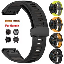 Quick Fit Silicone Band Watch Strap For Garmin Fenix 8 7 7X 6 6X Pro 3 5 5X Epix