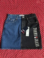 Y2K Tommy Hilfigure Jeans Women's Two Toned Denim Skirt Size 27 adorable 
