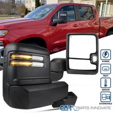 Fits 2019-2025 Chevy Silverado 1500 Power Heated Tow Mirrorsled Signal Pair Fits 2019-2025 Chevy Silverado 1500 Power Heated Tow Mirrorsled Signal Pair
