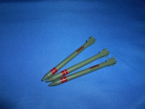 1985 GI JOE ARAH AMMO DUMP UNIT 3 MISSILE STICKER PART ACCESSORY