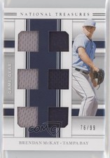 2020 National Treasures Game Gear Materials Sixes 76/99 Brendan McKay 06o4