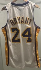 Kobe Bryant Los Angeles Lakers NBA Home White HWC Jersey Men S Adidas Vtg 24