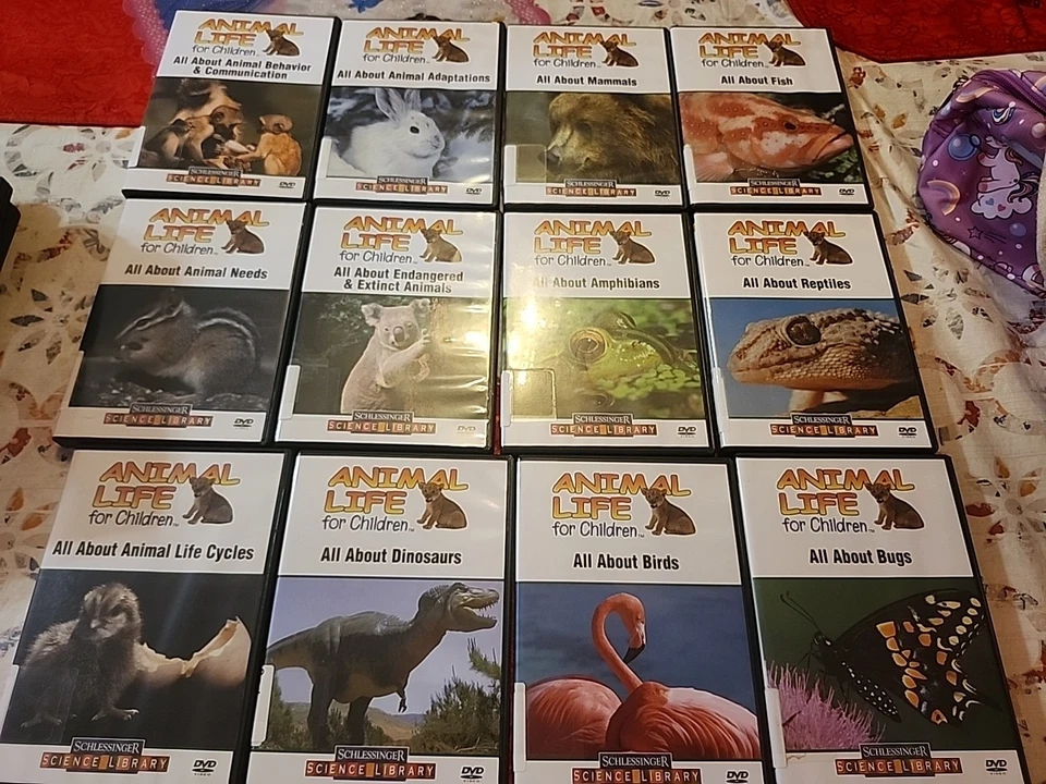 (12) Schlessinger Life Science All About Animal, Retile, Fish,Bugs, Dinosaurs... Foto 2 de 4