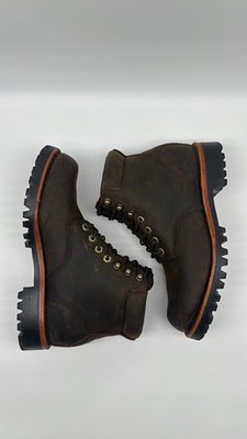 Chippewa LLBean Katahdin Iron Works Waterproof Leather Boots Men s 7.5 D USA VTG