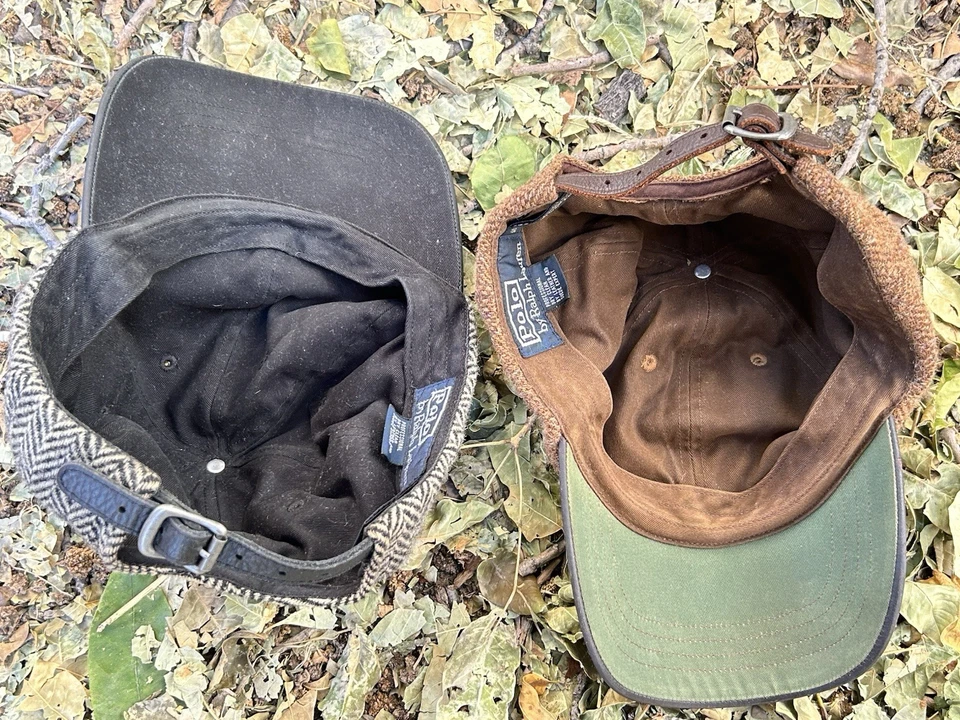 Vintage Polo Ralph Lauren Hats Wool Leather Strap Bundle 2 - Image 3 of 4