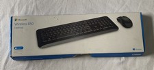 Microsoft Wireless 850 Desktop Keyboard Mouse Combo Black USB PC Windows 10 8 7