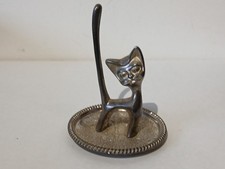 SEBA Silver Plated cat ring holder