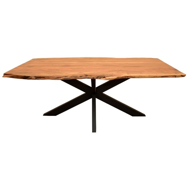 Baumkantentisch Catania - 160 X 90 Cm - Akazienholz - Gestell Kreuz-Form-image